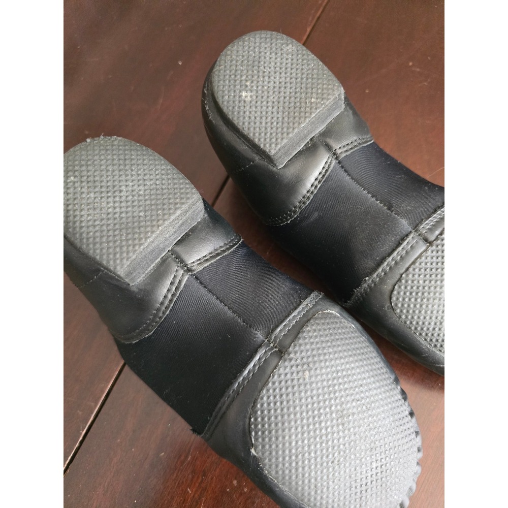 Stelle Kids Black Leather Slip On Jazz Shoes Split Sole Dance Shoes 2ML Size 2M - Picture 4 of 6